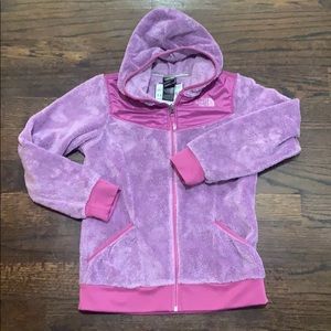 North Face Girls Zip up Jacket Size 10